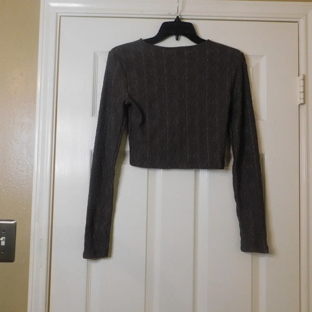 Zara Women's Crop Top Sleeve Size: M